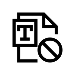 Text file mini line, icon