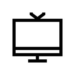 Television mini line, icon