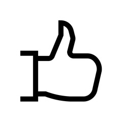 Social, hand gestures, mini line, icon