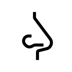 Nose mini line, icon