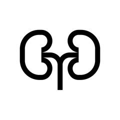 Kidneys mini line, icon