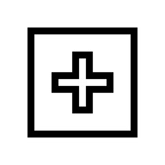 Hospital support mini line, icon