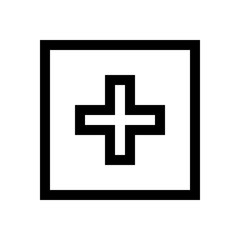 Obraz premium Hospital support mini line, icon