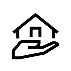 Insurance mini line, icon