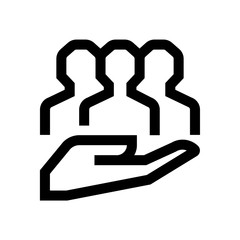 Insurance mini line, icon