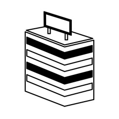 building silhouette isolated icon vector illustration design