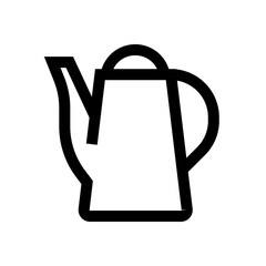Tea pot mini line, icon