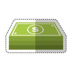 bill dollar isolated icon vector illustration design