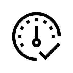 Speed limit mini line, icon