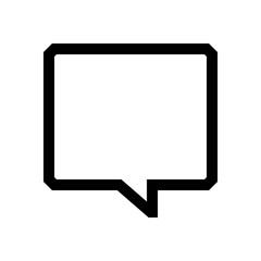 Speech bubble mini line, icon