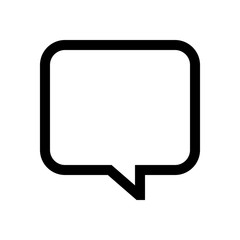 Speech bubble mini line, icon