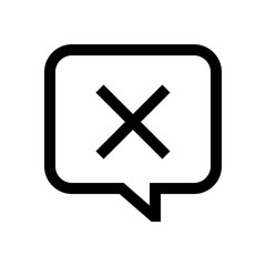 Obraz premium Speech bubble mini line, icon