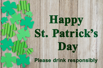 Saint Patrick's Day safety message