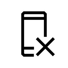 Mobile phone mini line, icon