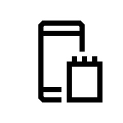 Mobile phone mini line, icon