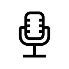 Microphone mini line, icon