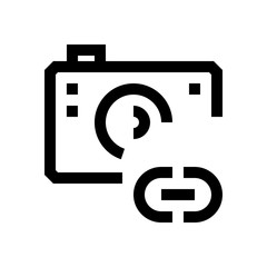 Camera mini line, icon