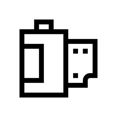 Film strip mini line, icon