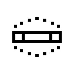 Fototapeta premium Fluorescent mini line, icon