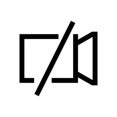 Camera mini line, icon