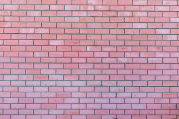 red brick wall background and texture, modern construction