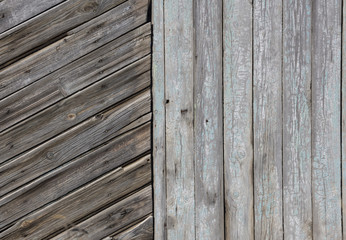 Gray Barn Wooden Wall Planking Rectangular Texture. Old Wood Rustic Grey Shabby Slats Background....