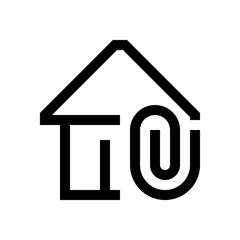 Building mini line, icon