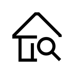 Building mini line, icon