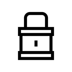 Lock mini line, icon