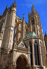 Metz, France - july 25 2016 : the cathedral