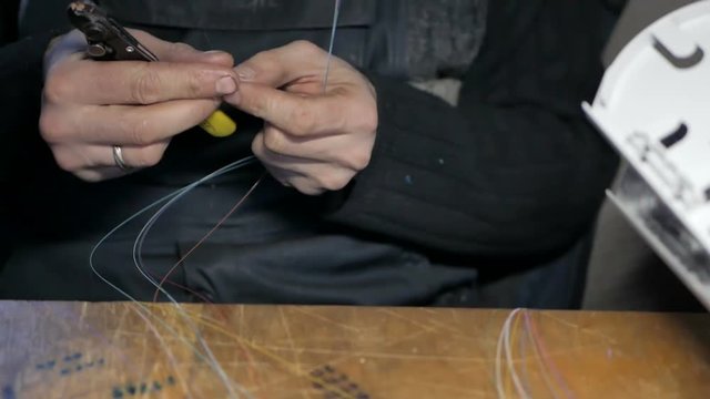 Operation by optical fiber