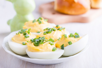 Creamy deviled eggs