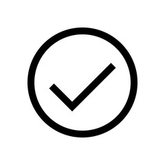 Check mark mini line, icon