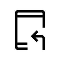 Tablet mini line, icon
