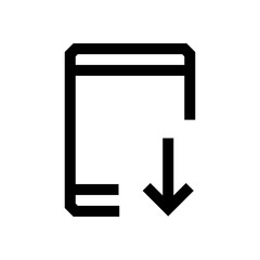 Tablet mini line, icon