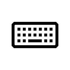 Keyboard mini line, icon