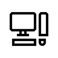 Computer mini line, icon