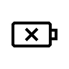 Battery mini line, icon