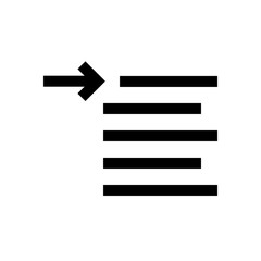 Paragraph format mini line, icon