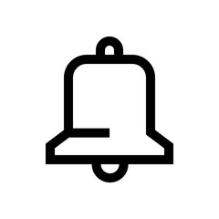 Alarm bell mini line, icon