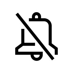 Alarm bell mini line, icon