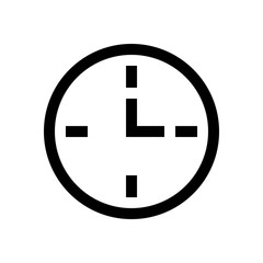 Clock, time mini line, icon