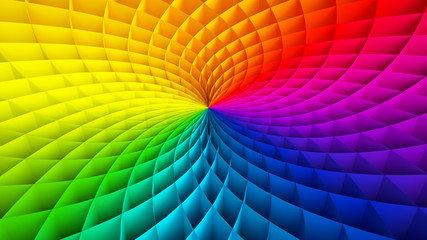Rainbow background. 3d rendering, 3d illustration.