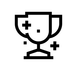 Trophy mini line, icon