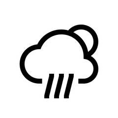 Weather condition mini line, icon
