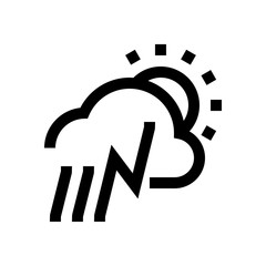 Weather condition mini line, icon