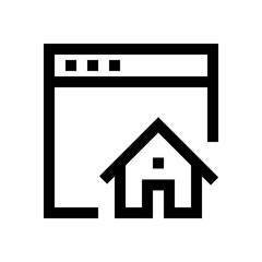 Browser mini line, icon