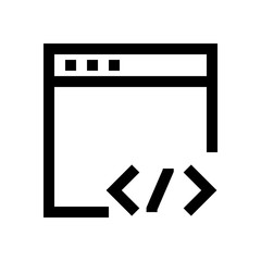 Browser mini line, icon