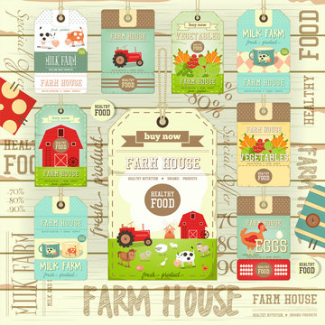 Farm Price Tag Label Collection