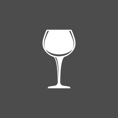 wine glass vector icon